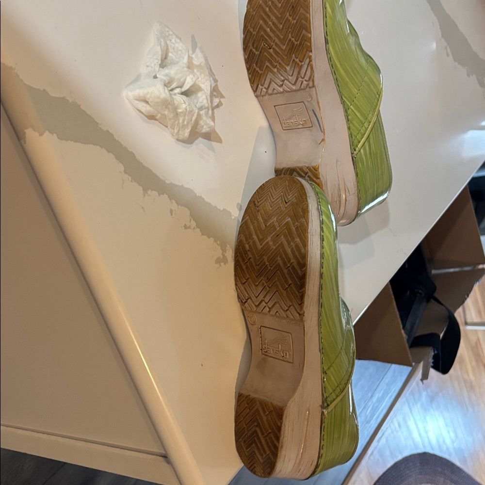 Green Slip-On Clogs - Picture 3 of 4